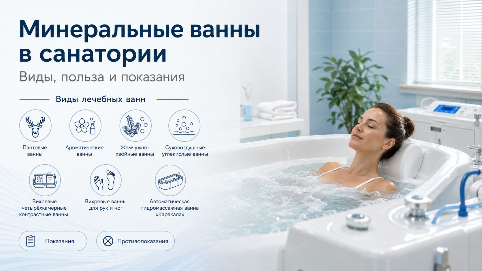 Минеральные ванны в санатории «Славяновский Исток»